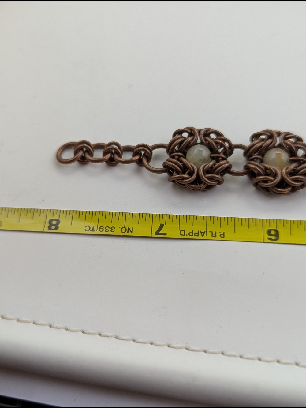 ✨ Handcrafted Copper Chainmaille Bracelet ✨ - Picture 3 of 3